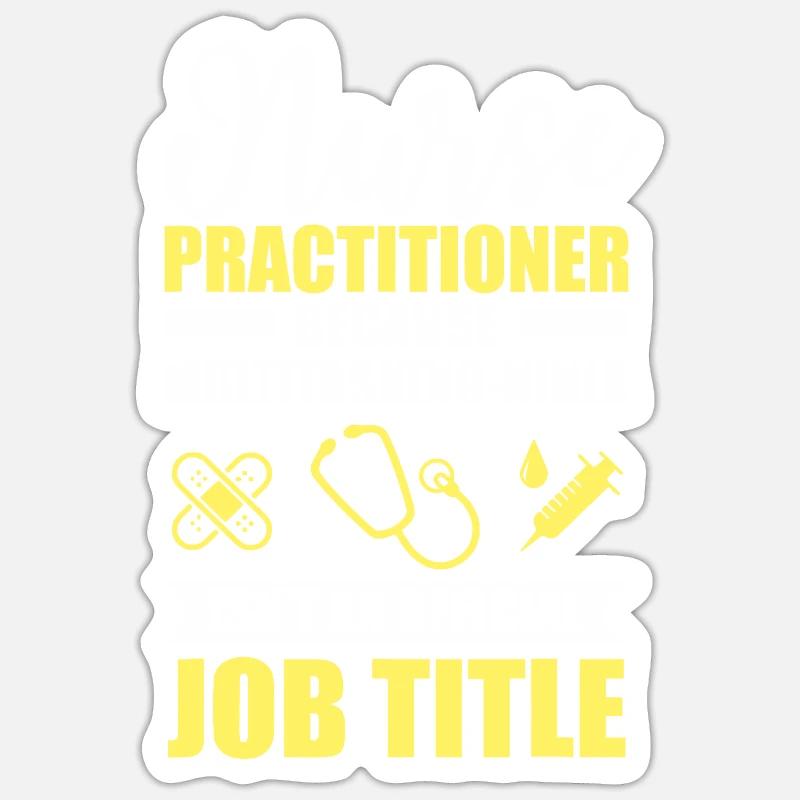 Infirmière praticienne multitâche Ninja Sticker taille S (10 x 10 cm)