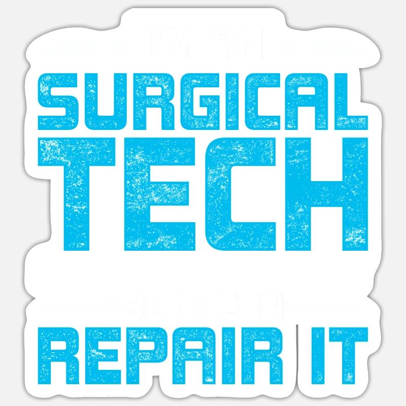 Chirurgischer Assistent Sticker Größe S (10 x 10 cm)