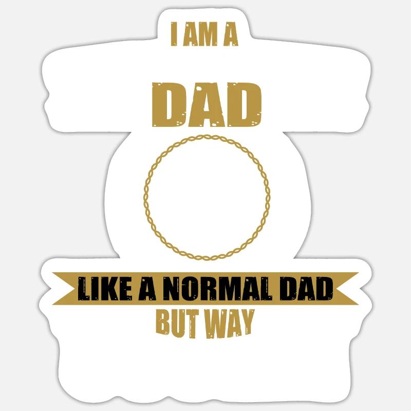 Funny Snowboard Patroller Daddy Sticker size S (10 x 10 cm)
