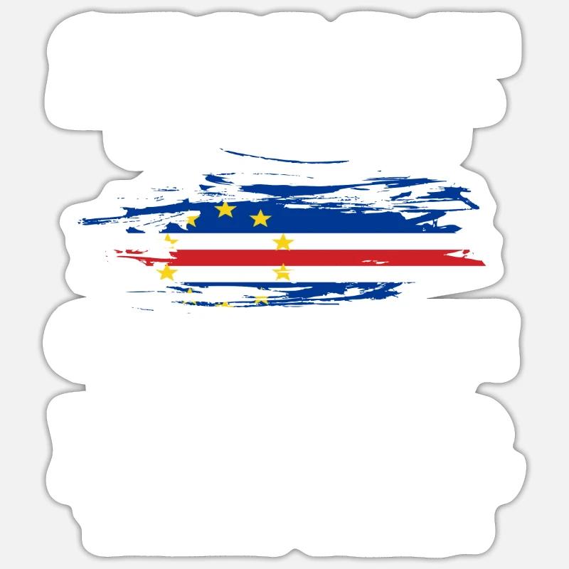 Cap-Vert - Sticker taille S (10 x 10 cm) - blanc mat