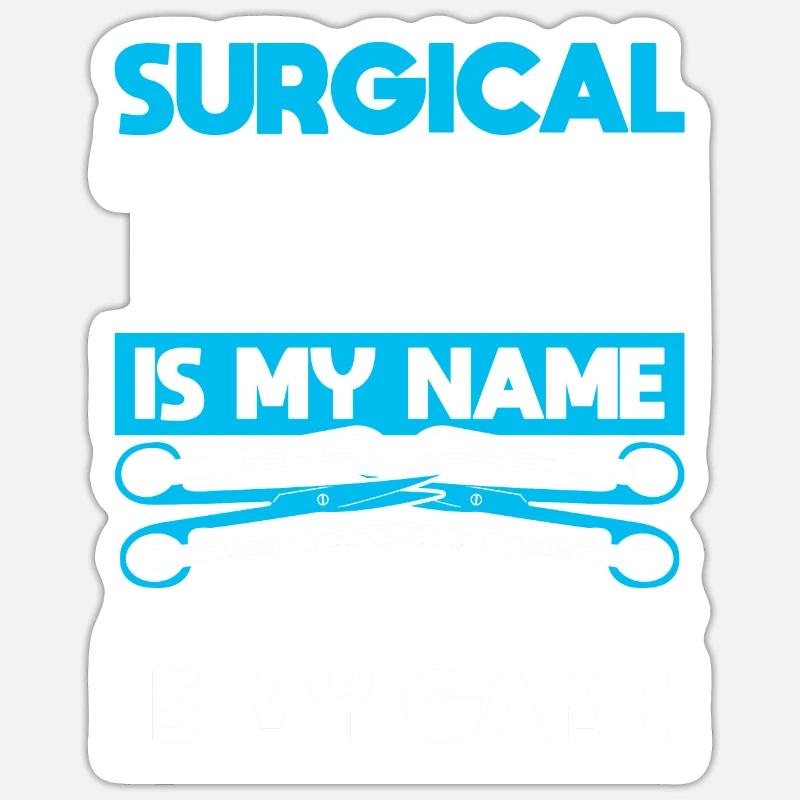 Chirurgisch Technischer Assistent - Sticker Größe S (10 x 10 cm) - Mattweiß