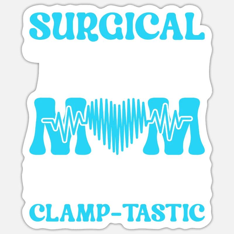Chirurgischer Assistentin Mutter Sticker Größe S (10 x 10 cm)