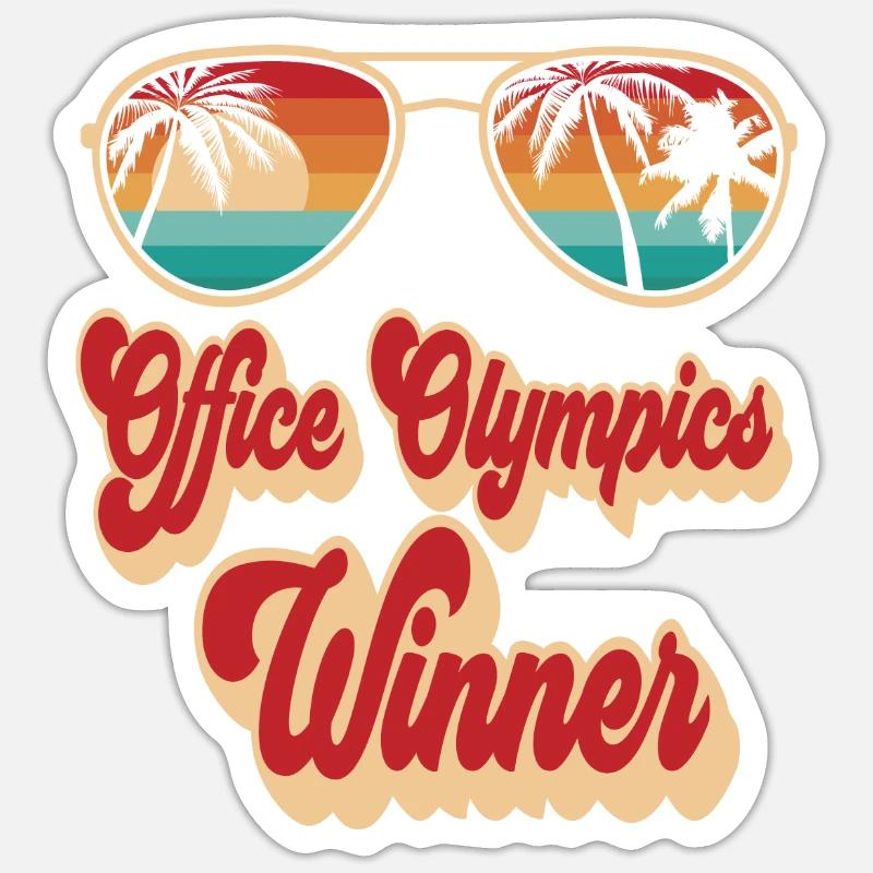 Bureau - Sticker taille S (10 x 10 cm) - blanc mat