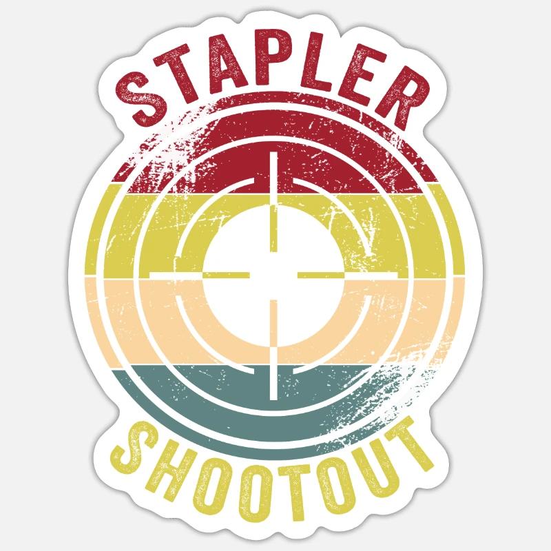 Office - Sticker size S (10 x 10 cm) - white matte