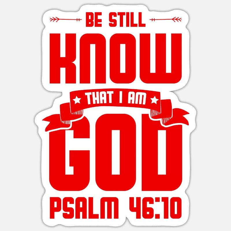 Bible de Dieu - Sticker taille S (10 x 10 cm) - blanc mat