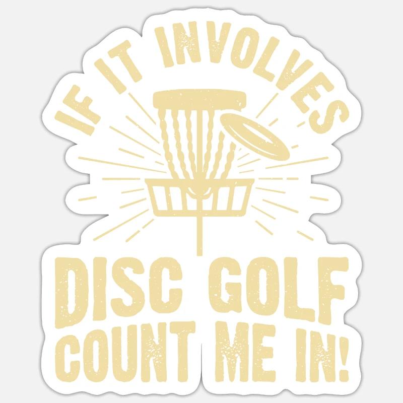 Discgolf Disc Golf - Sticker size S (10 x 10 cm) - white matte