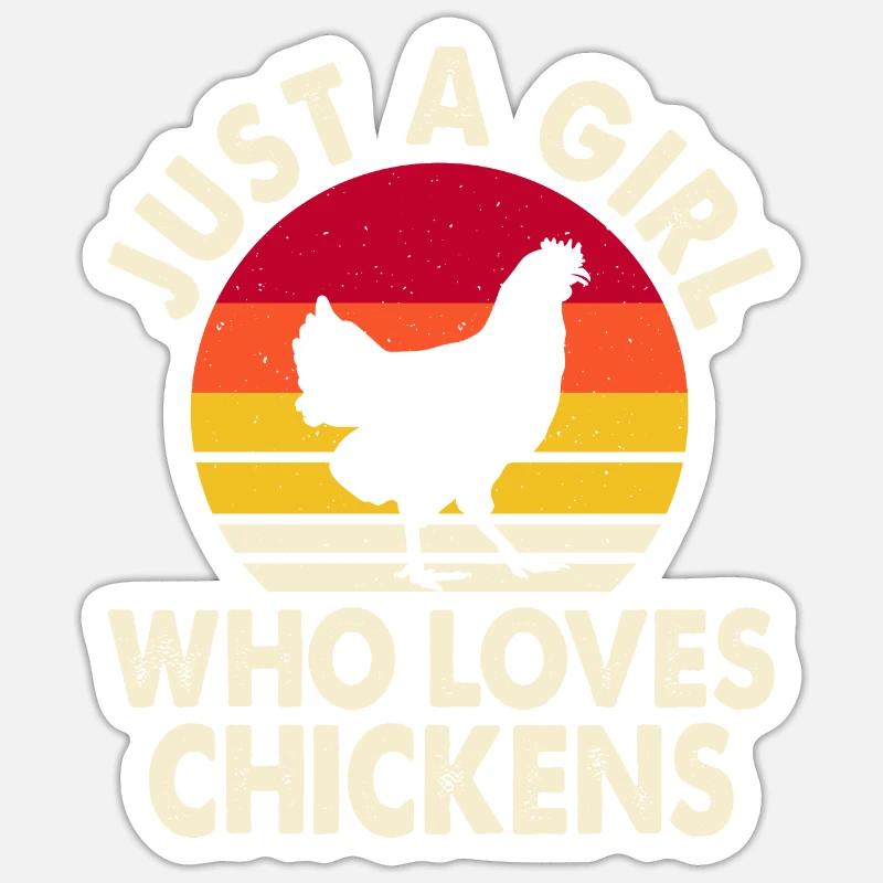 Chickens Sticker size S (10 x 10 cm)