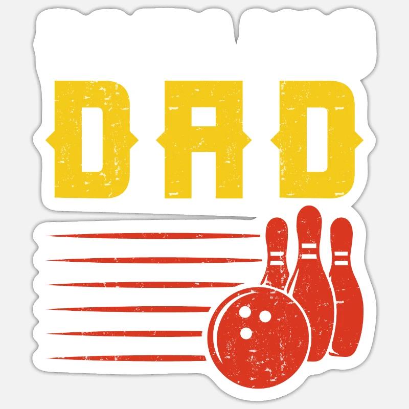 Bowling - Sticker size S (10 x 10 cm) - white matte