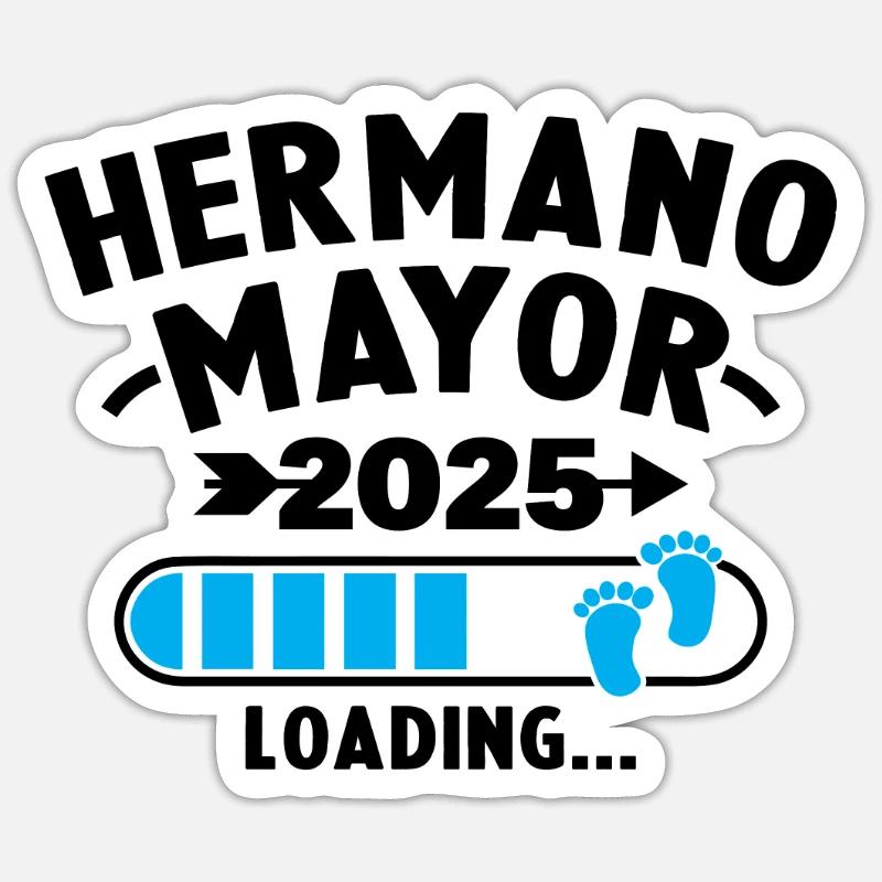 Big Brother 2025 loading - Sticker size S (10 x 10 cm) - white matte