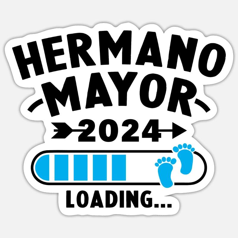 Big Brother 2024 wird geladen - Sticker Größe S (10 x 10 cm) - Mattweiß