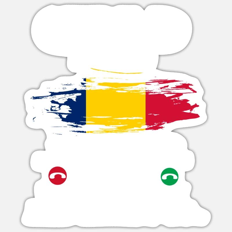 Chad - Sticker size S (10 x 10 cm) - white matte