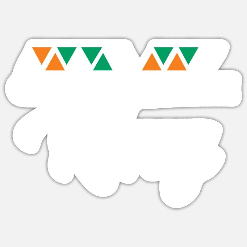 Ivory Coast - Sticker size S (10 x 10 cm) - white matte