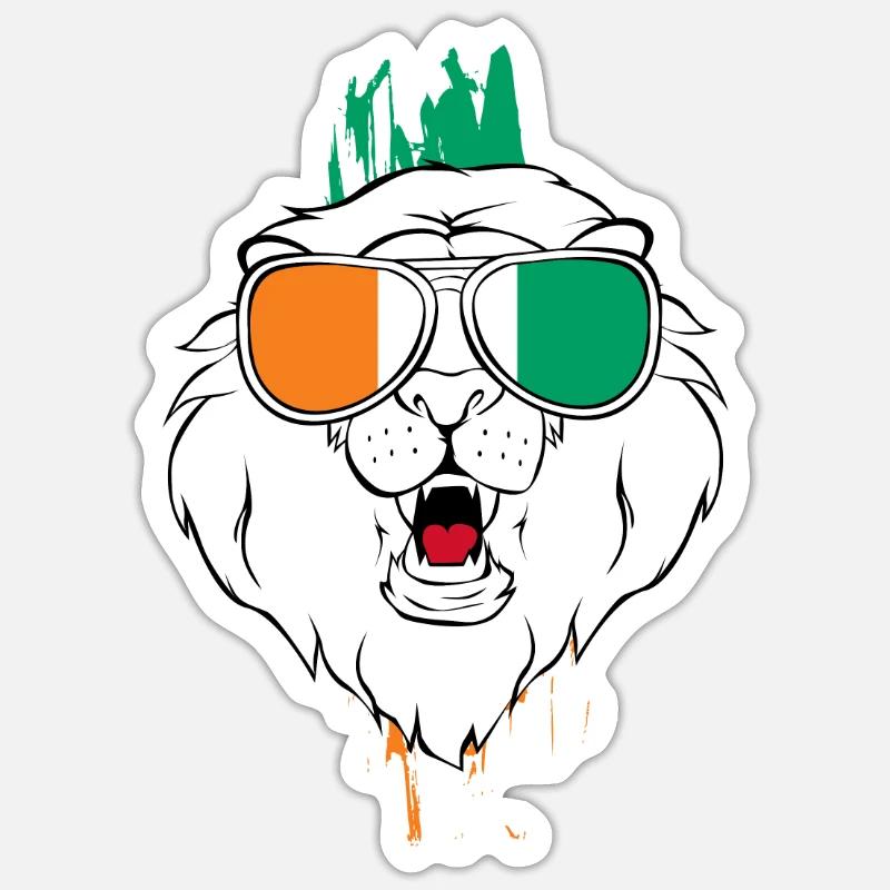 Côte d’Ivoire - Sticker taille S (10 x 10 cm) - blanc mat