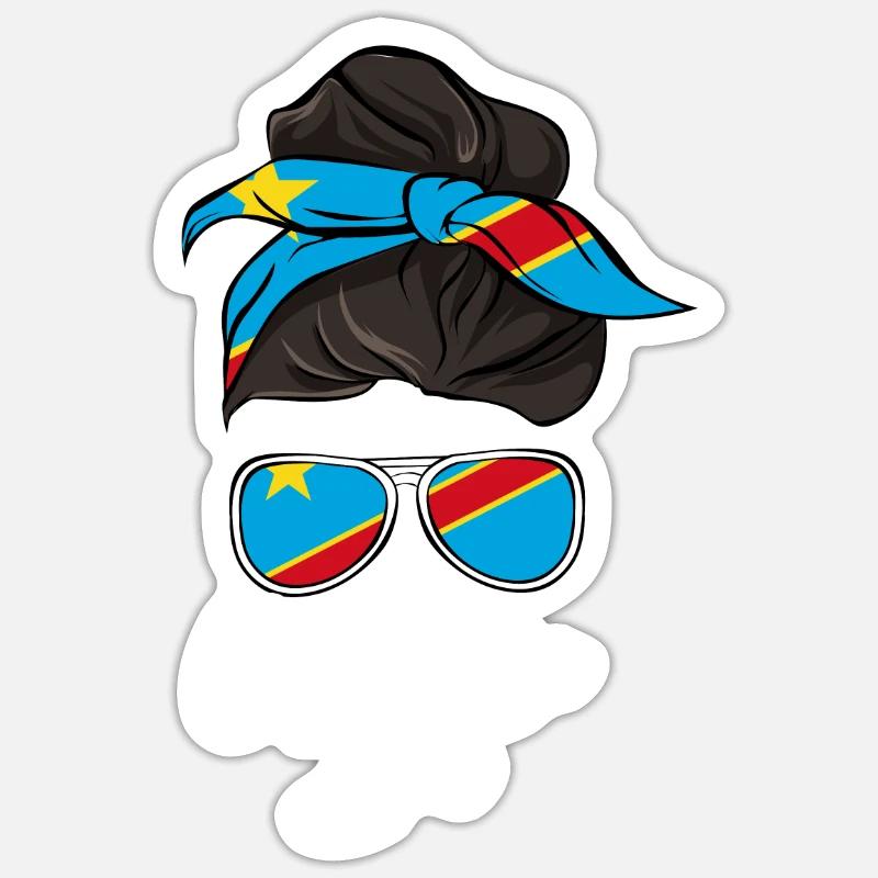 Kongo Sticker Größe S (10 x 10 cm)