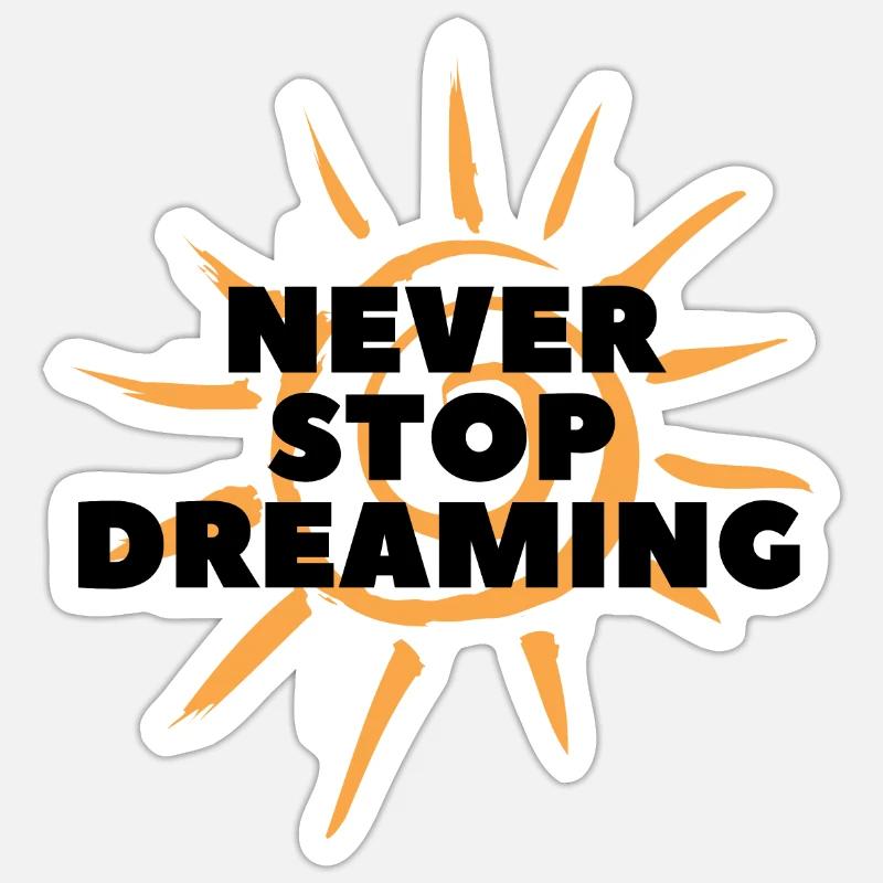 Dreaming 2 - Sticker Größe S (10 x 10 cm) - Mattweiß