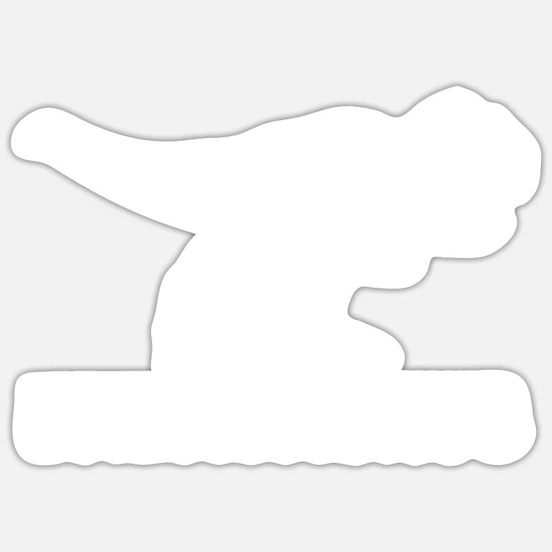 Bester Dada-Dinosaurier Dadasaurus Vatertag Sticker Größe S (10 x 10 cm)