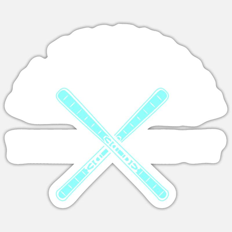 Funny ski technician saying - Sticker size S (10 x 10 cm) - white matte