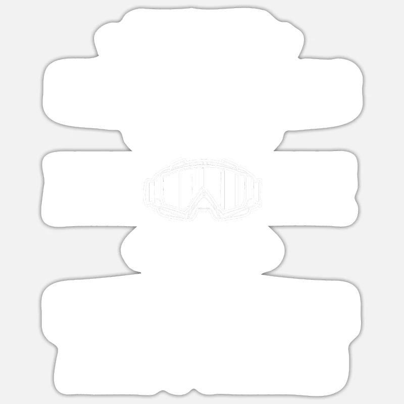 Funny Ski Technician Gift Sticker size S (10 x 10 cm)