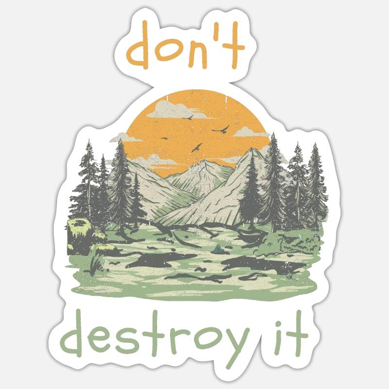 do not destroy it - Sticker size S (10 x 10 cm) - white matte