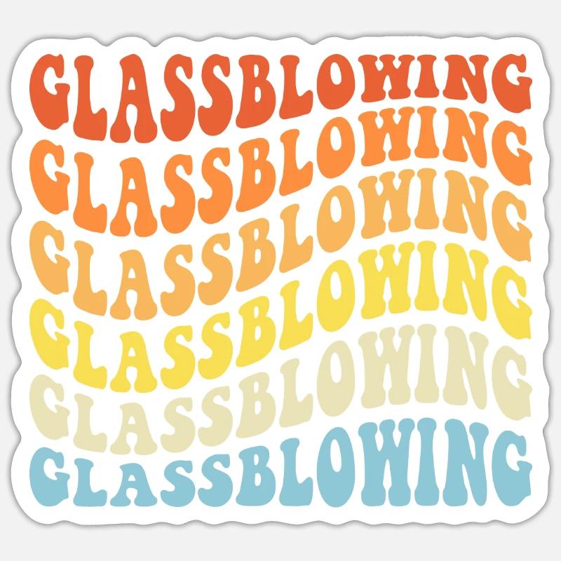 Souffleur - Sticker taille S (10 x 10 cm) - blanc mat