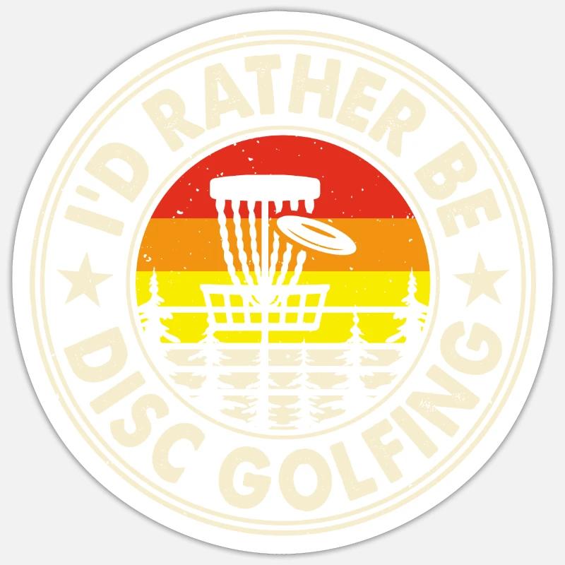 Discgolf Disc Golf Sticker taille S (10 x 10 cm)
