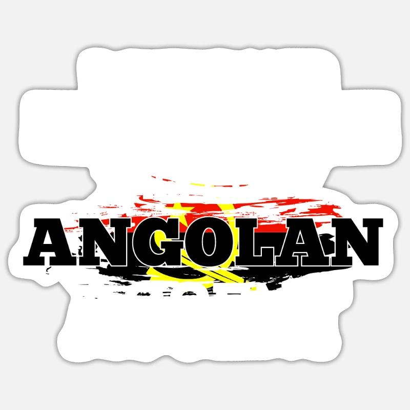 Botswana - Sticker taille S (10 x 10 cm) - blanc mat