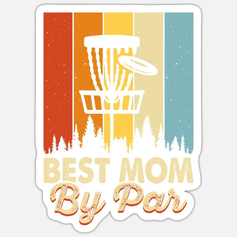 Discgolf Disc Golf - Sticker size S (10 x 10 cm) - white matte