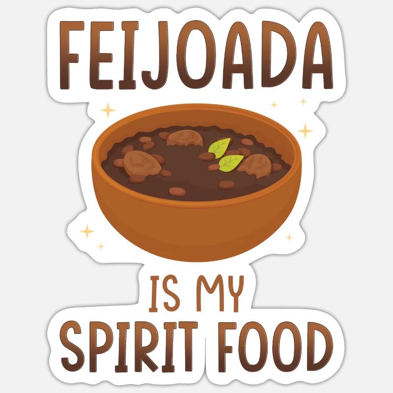 Feijoada est mon plat préféré Sticker taille S (10 x 10 cm)