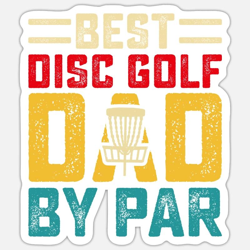 Discgolf Disc Golf - Sticker taille S (10 x 10 cm) - blanc mat