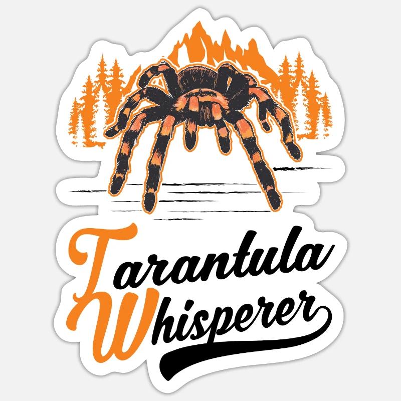 Tarantel Flüsterer Tarantula Whisperer - Sticker taille S (10 x 10 cm) - blanc mat
