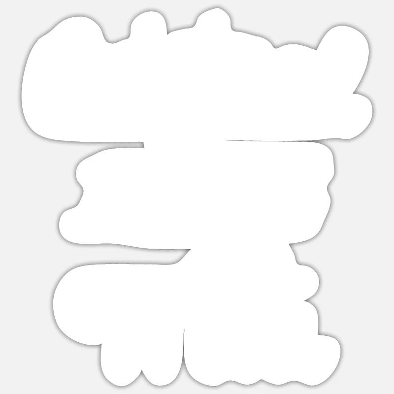 Original 100% Willi - Sticker Größe S (10 x 10 cm) - Mattweiß