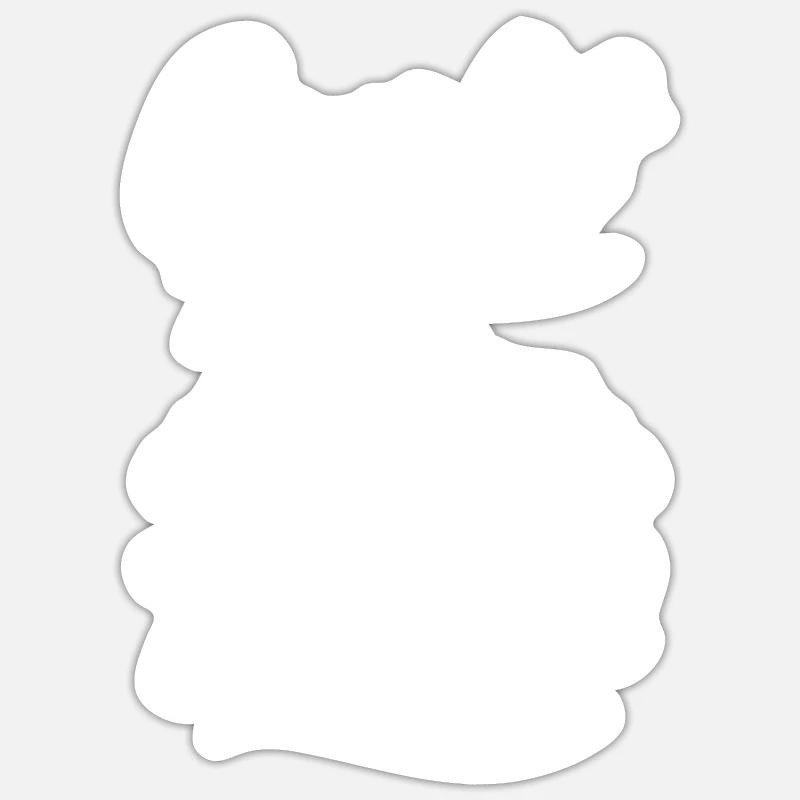 Cueilleurs de champignons Champignons - Sticker taille S (10 x 10 cm) - blanc mat