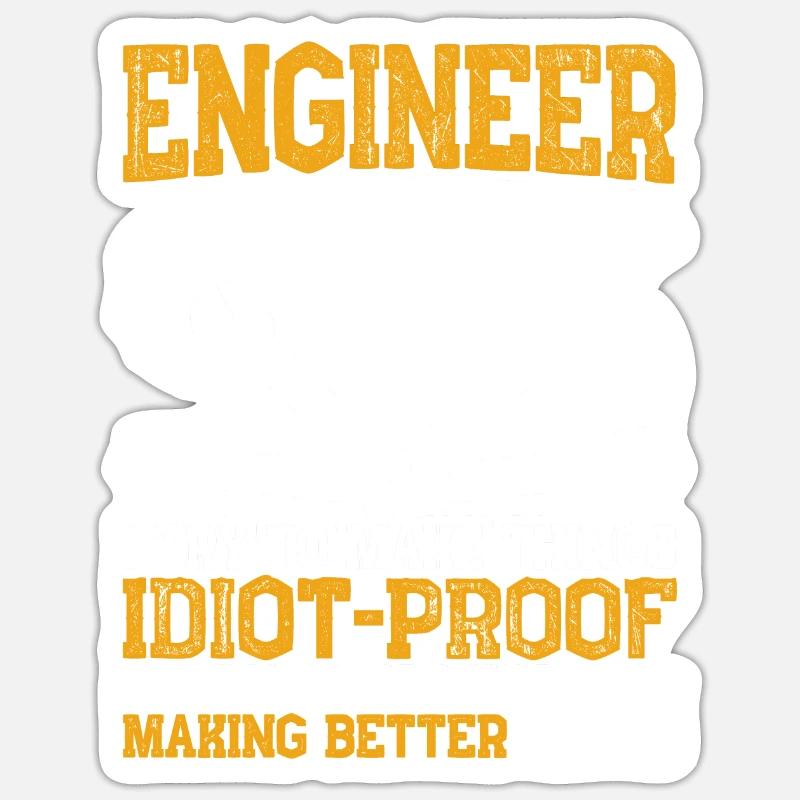 Engineer, Engineering Sticker size S (10 x 10 cm)