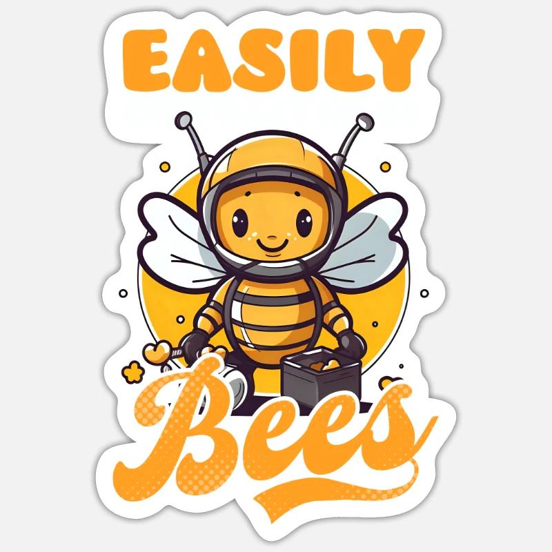 Beekeeper Distracted By Bees Sticker size S (10 x 10 cm)
