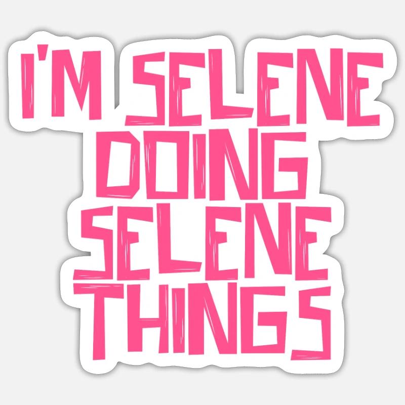 I'm Selene doing Selene things - Sticker Größe S (10 x 10 cm) - Mattweiß