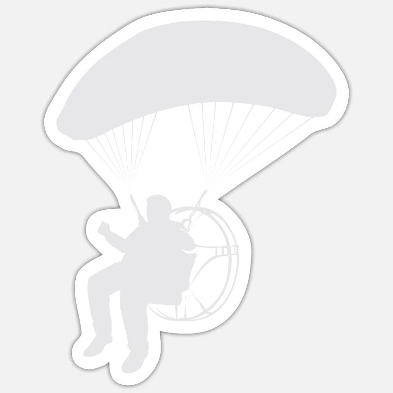 Paramotor Motorized paraglider Sticker size S (10 x 10 cm)
