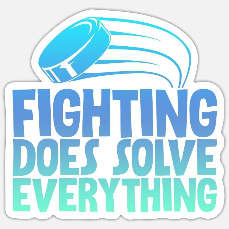 Fighting Does Solve Everything 2 Sticker Größe S (10 x 10 cm)