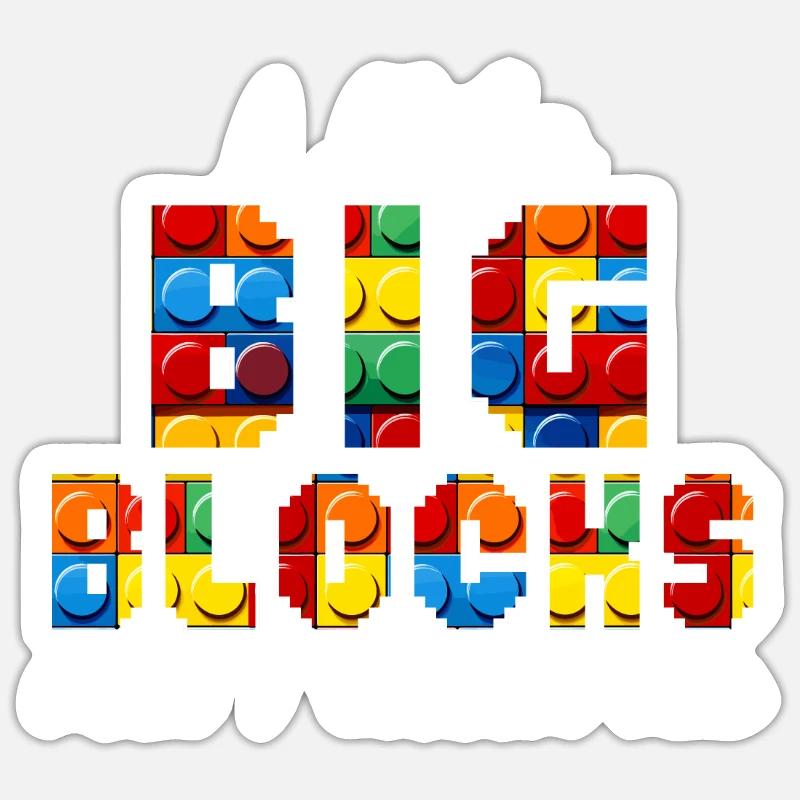 Master Builder Bricks Blocks Play Toys Sticker size S (10 x 10 cm)