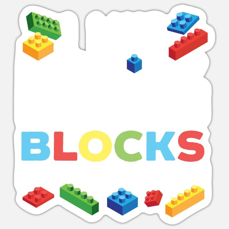 Master Builder Bricks Blocks Play Toys Sticker size S (10 x 10 cm)