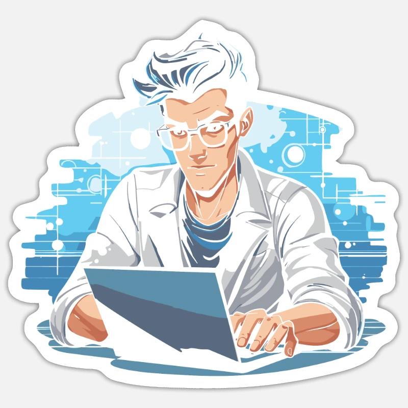 Data Science Data Analyst - Sticker size S (10 x 10 cm) - white matte