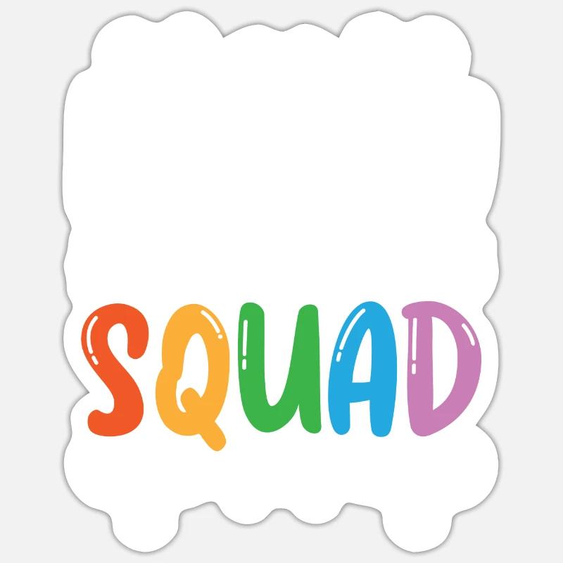 Dyslexic Messy Handwriting Squad Sticker size S (10 x 10 cm)