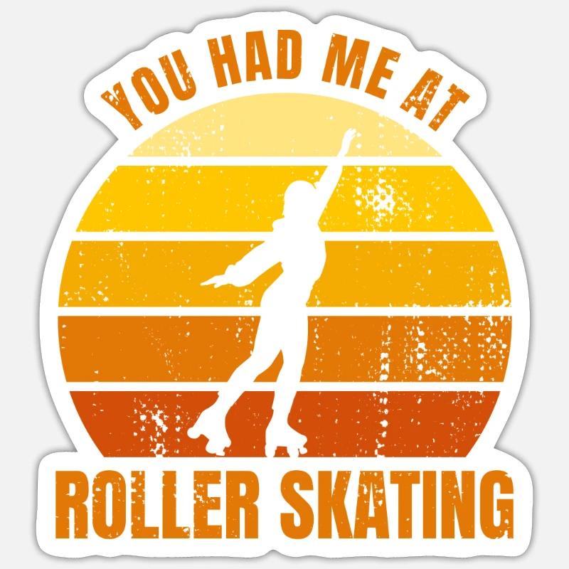Roller - Sticker taille S (10 x 10 cm) - blanc mat