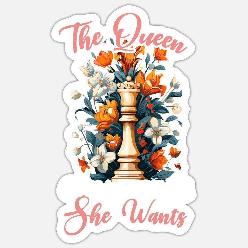 Chess Board Game Checkmate Strategy Chess Player Sticker size S (10 x 10 cm)