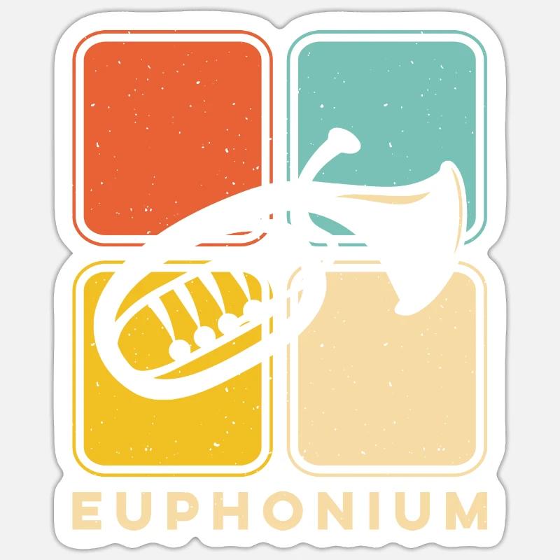 Baritone Baritone - Sticker size S (10 x 10 cm) - white matte