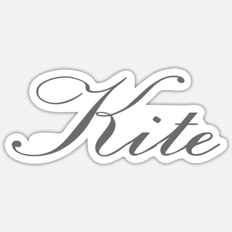 kite - Sticker Größe S (10 x 10 cm) - Mattweiß