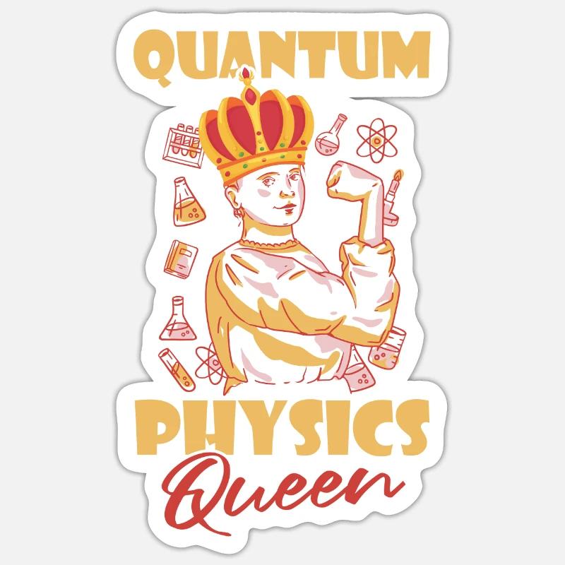 Physique Phyker Queen Physique quantique Sticker taille S (10 x 10 cm)