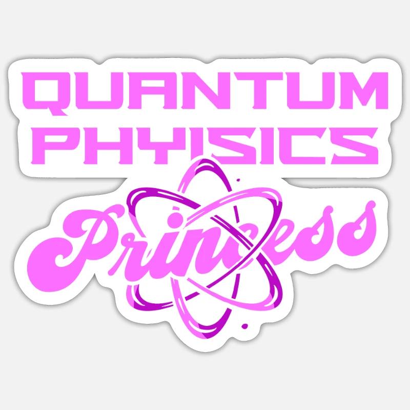 Physik Phyiker Quantenphysik - Sticker Größe S (10 x 10 cm) - Mattweiß