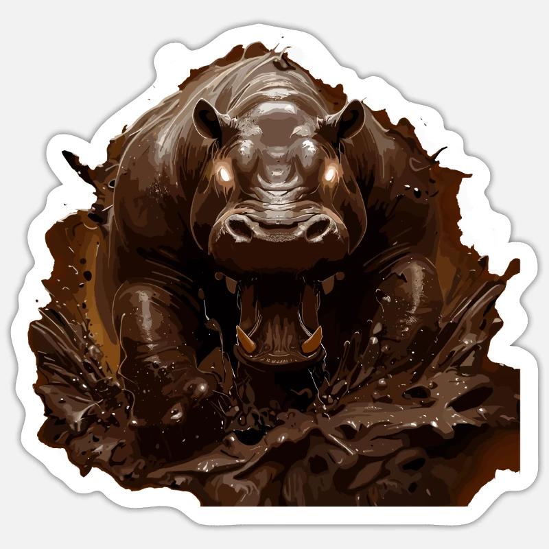 Kaba - Sticker Größe S (10 x 10 cm) - Mattweiß