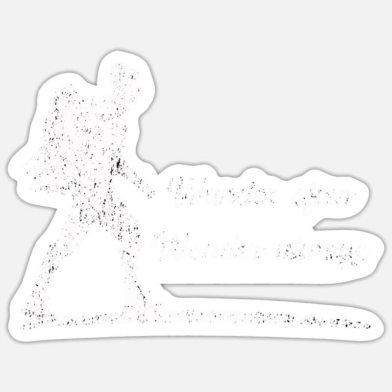 Wander Often, Wonder Always - Sticker size S (10 x 10 cm) - white matte