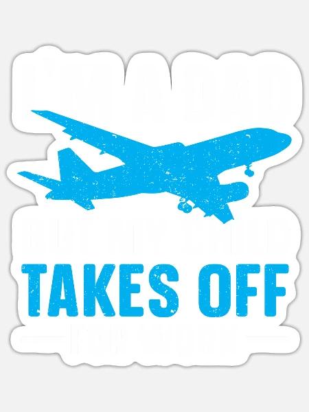 Flugbegleiter Papa Stewardess Flugbegleiter - Sticker Größe S (10 x 10 cm) - Mattweiß